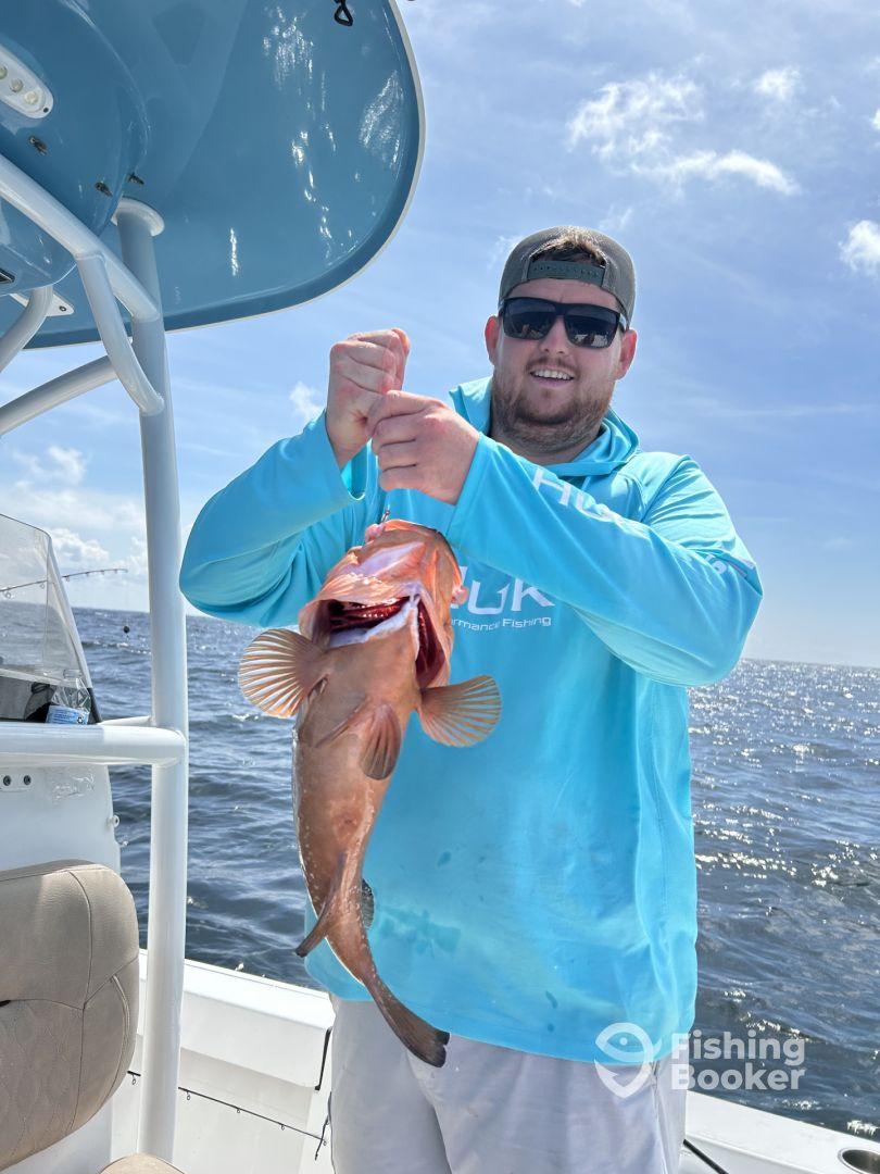 Slow day on snapper bites till the last spot & then everything shows up 
