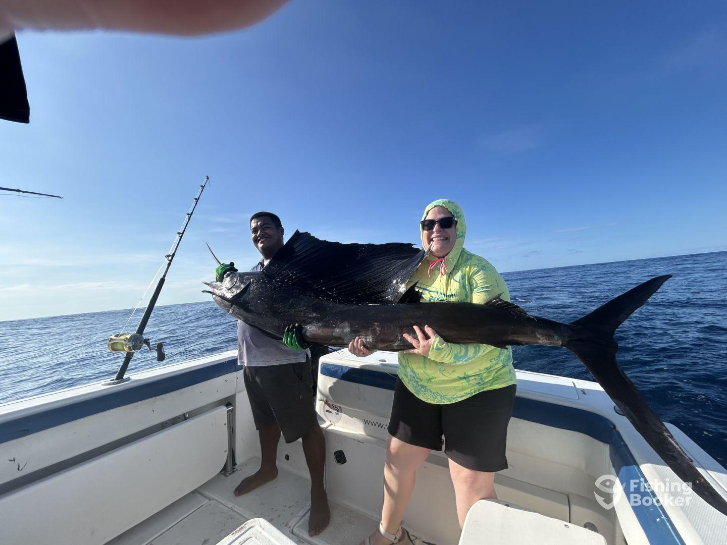 Caught a sailfish!