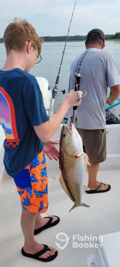 Captain Tony was great with our grandsons!